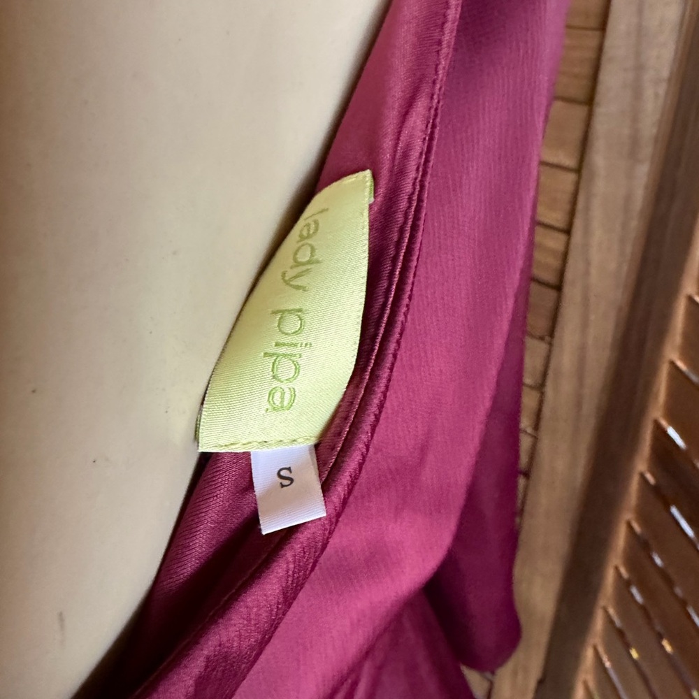 One-Shoulder Burgundy Maxi Dress with Long Sleeve - Picture 7 of 16